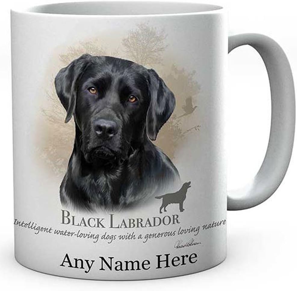 Birsppy Howard Robinson Black Labrador Dog Personalised Ceramic Mug
