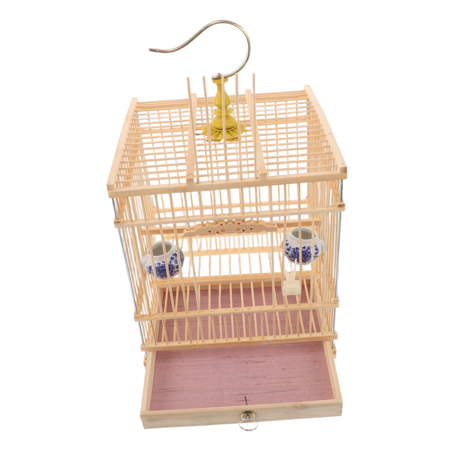 Cage à oiseaux rectangulaire canaris perruches Toddmomy transport extérieur avec plateau