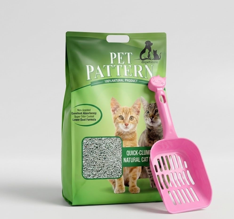 Image of DynamicSales (india) Smart Ball Bentonite Cat Litter 5kg with Scooper | Fast Clumping, Strong Odor Control, Low Dust & High Absorbency | Premium White Cat Litter Combo