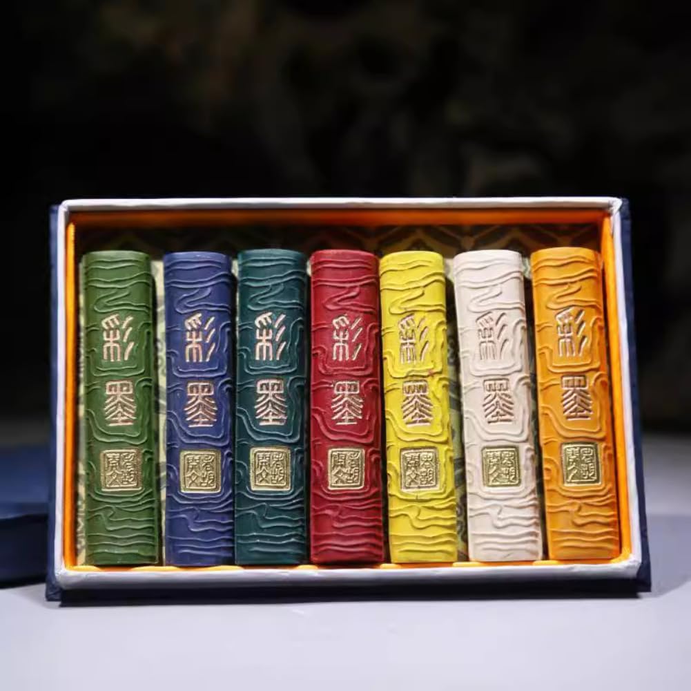 EMZCIEYDK(売店) 多色中国書道インクブロックインクインゴットインクバー伝統絵画顔料