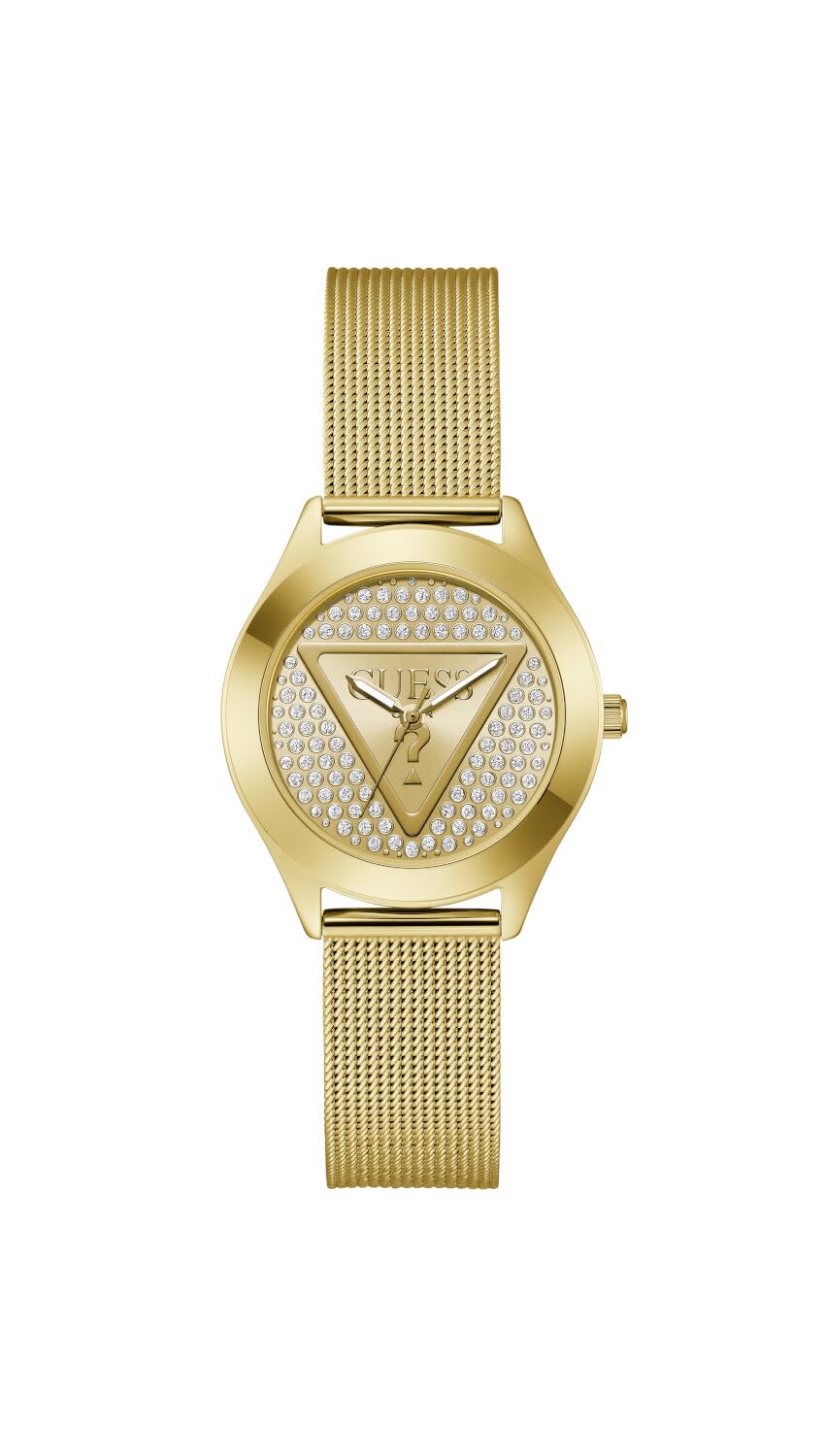 RELOJ GUESS - GLITZ PLAQUE Cuarzo / 3 ATM Color esfera: Dorado Tamaño de la caja: 34,00