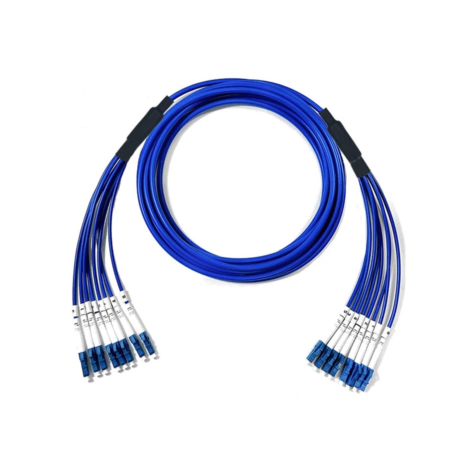 Câble à fibre optique blindé LC, SC UPC, 4, 6 ou 8 conducteurs, cordon de raccordement à fibre monomode, 60 m, 80 m, 100 m(8-core 8LC-8LC 60m)