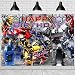 Treasures Gifted Transformers Backdrop 4.25ft Tall x 6ft Wide - Transformers Party Decorations - Transformers Birthday Banner - Transformers Party Supplies - Transformers Birthday Backdrop