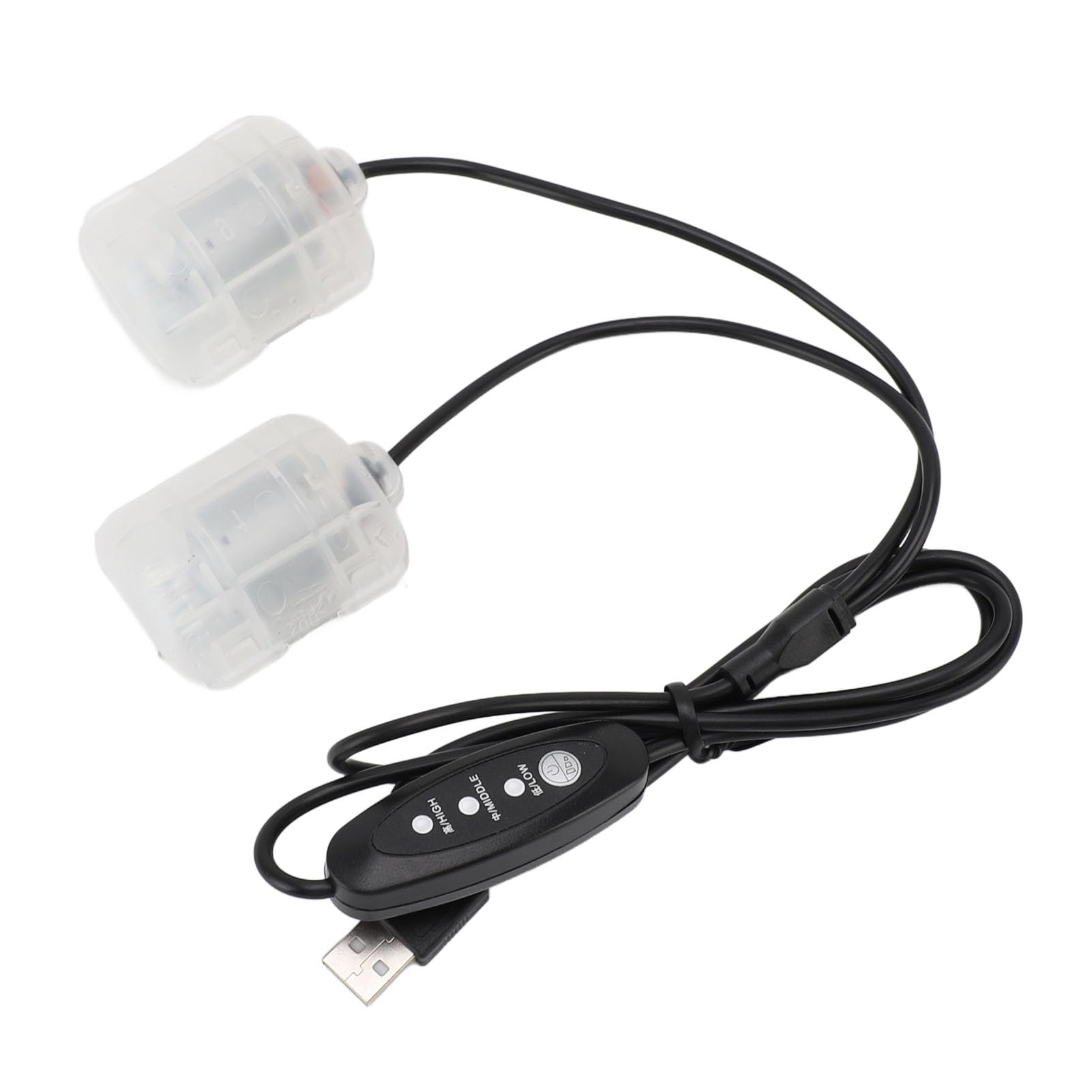 lyrlody Moteur de Vibration à 3 Vitesses, Moteur de Vibration USB 5 V 3000-4500 Tr/min avec Câble de 1,1 M, pour Coussin de Massage, Coussin Lombaire, de Siège