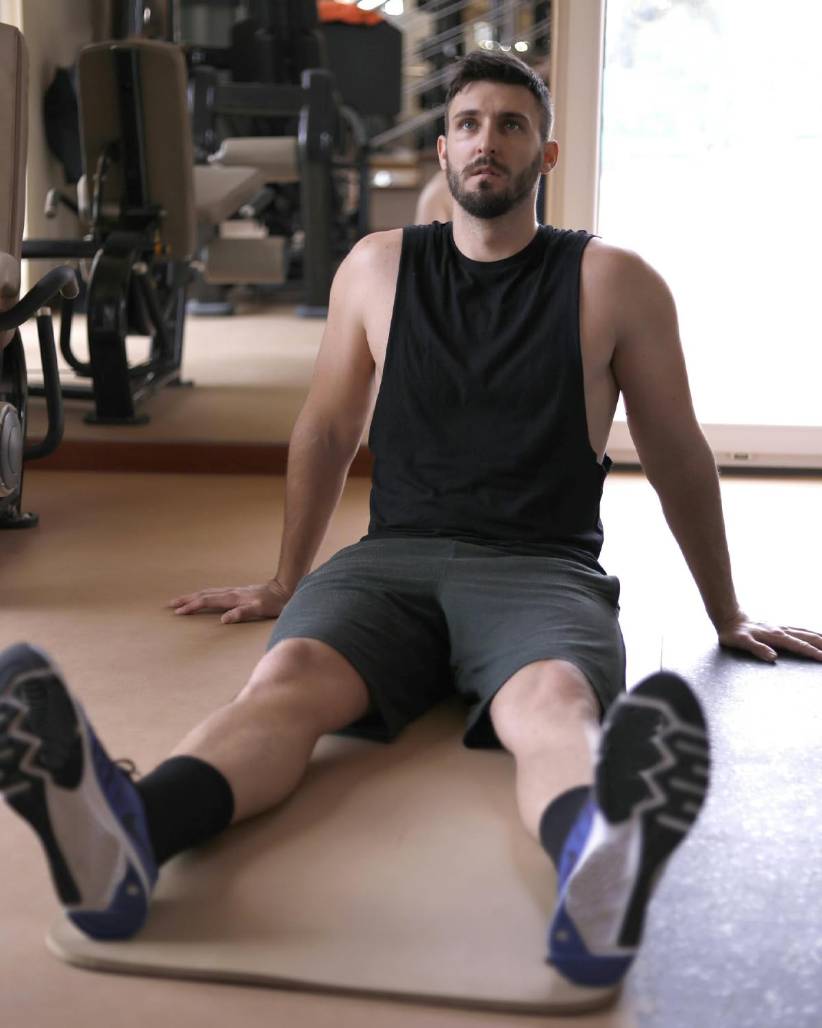 Liloak Męskie sportowe szorty z kieszeniami, szorty dresowe dla mężczyzn opakowanie, 18 cm bawełniane spodenki z dzianiny męskie wielopak swobodny krój lato