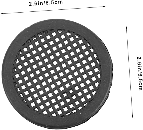Miniatura 5 de Uonlytech Ventilación de aire redonda Agujeros de ventilación de armario Tapones de ventilación de plástico Soffit Ventilación Gabinete Malla