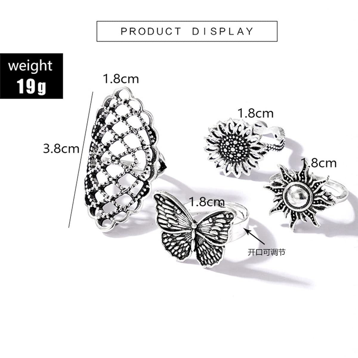 Contemporary Stackable Rings Set - Style 6