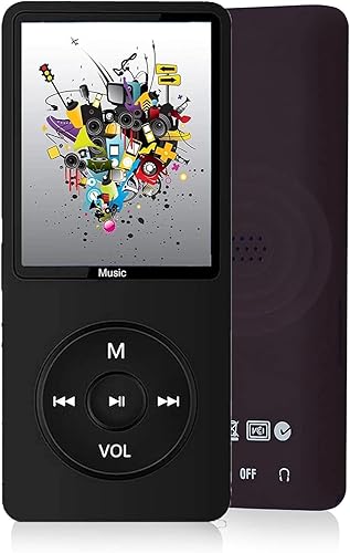 Reproductor MP3 MP4 para niños, reproductor de MP3 con pantalla HD de 1.8 pulgadas, radio FM, auriculares, reproductor de audio portátil de alta