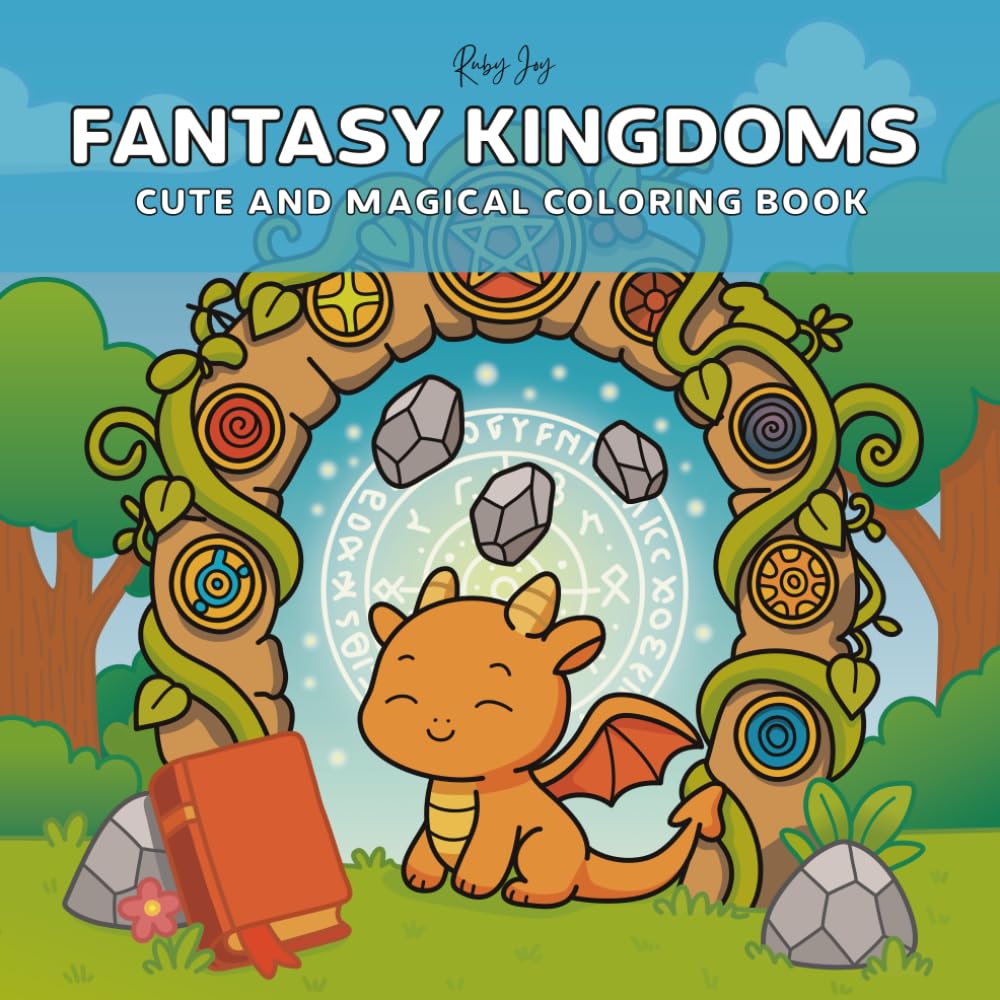 Fantasy Kingdoms: Cute and Magical Coloring Book