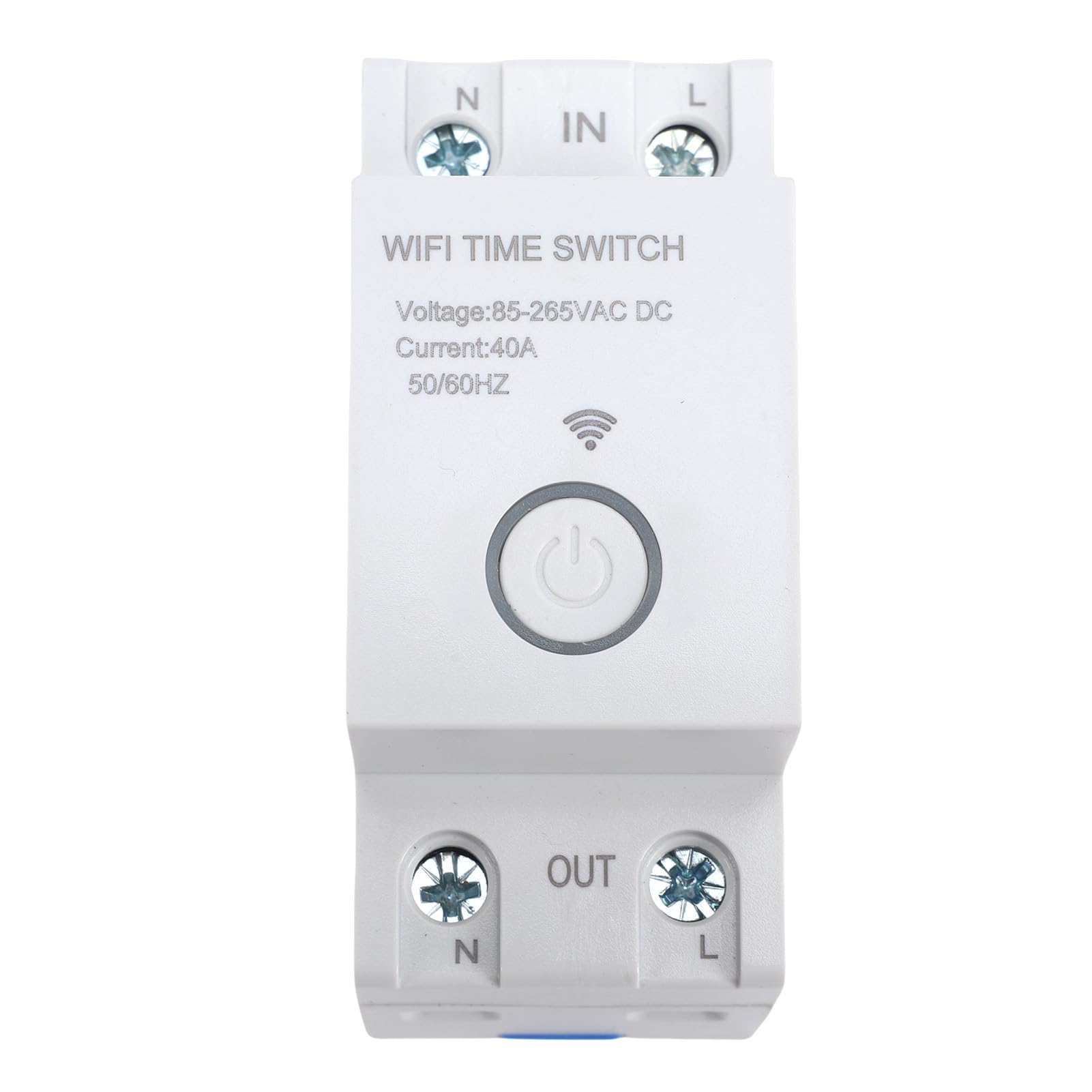 Hyuduo Smart Timer Switch WiFi Wireless Remote Control Voice Control with Tuya APP for Home Automation 40A Pa66