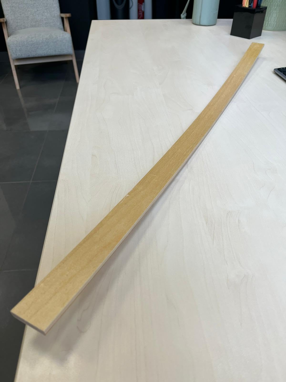 5 x drewniane listwy sprężynujące, części zamienne, naprawa do rusztu (700 x 34 x 8 mm)