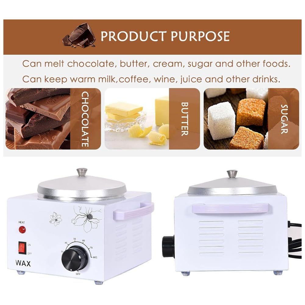 Machine à Tempérer Le Chocolat, Réglable de 0 à 80℃, Fondoir à Chocolat à Pot pour Crème, au Chocolat, Prise EU