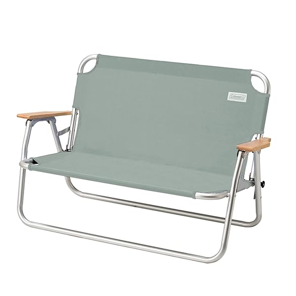 Coleman Living Collection Premium Outdoor Bench, Lightweight Folding Bench Seats 2 People, Supports up to 450lbs, Great for Patio, Yard, Deck, Campsite, Tailgate, & More