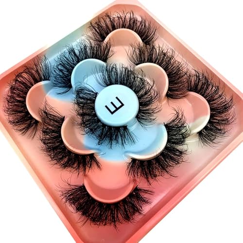 Hbzgtlad New 5 Pairs 25 Mm 3D Mink Lashes Bulk Faux With Custom Natural Mink Lashes Pack Short Wholesales Natural False Eyelashes (E) #TOP2