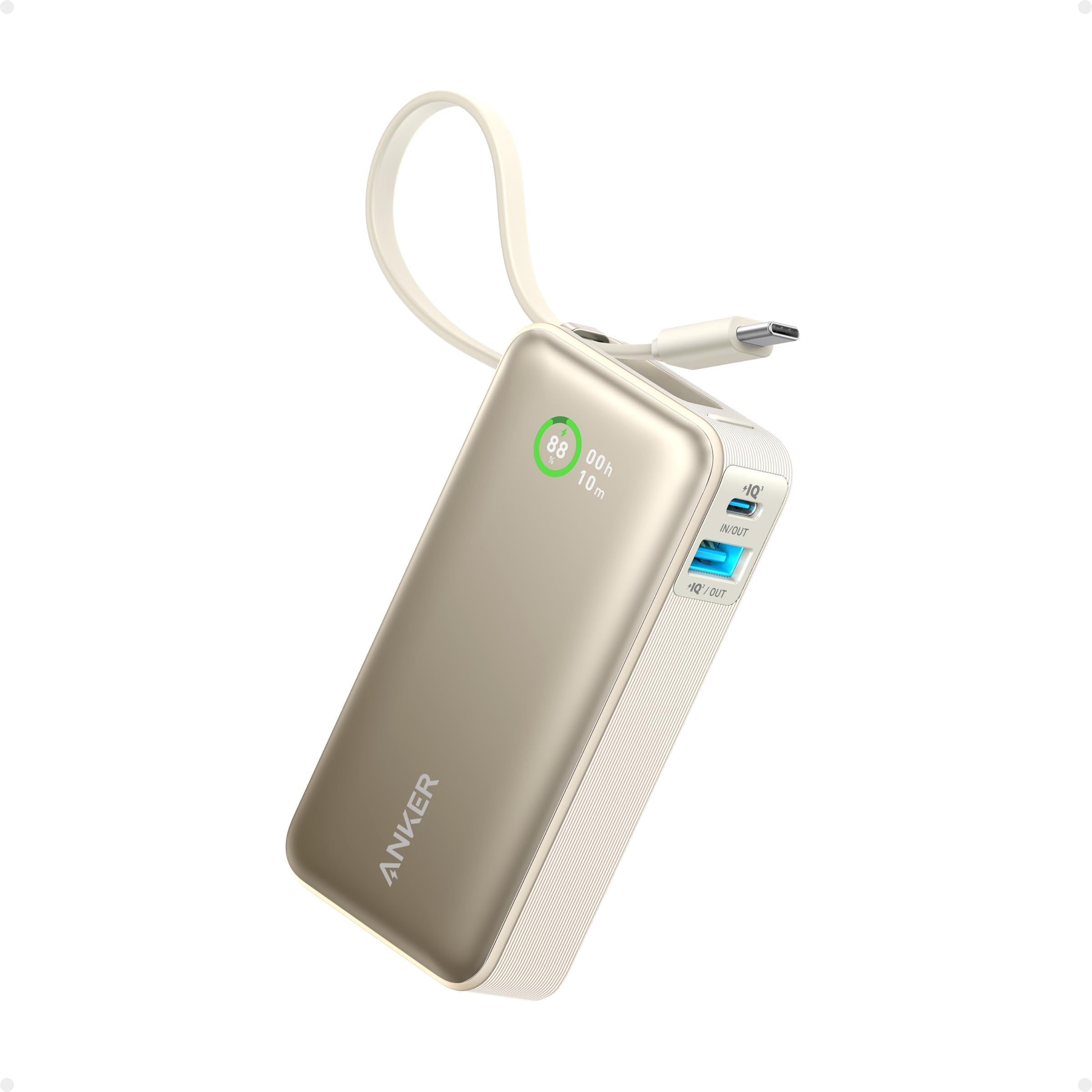 Power Bank, Power IQ 3.0 Portable Charger with PD 30W Max Output (PowerCore 30W), 10,000mAh Battery Pack for iPhone 15/15 Plus/15 Pro/15 Pro Max, MacBook, Dell, Microsoft Surface, and More