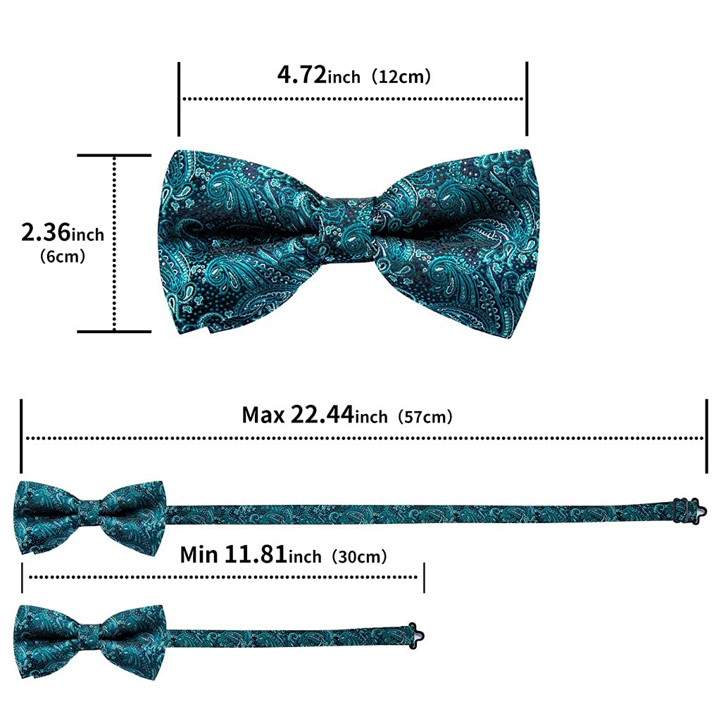 Conjunto de pajarita de Cachemira de oro azul a la moda, corbata para hombre para novio, corbata Gravata para matrimonio masculino, pajarita de mariposa para boda, conjunto de bolsillo a cuadros