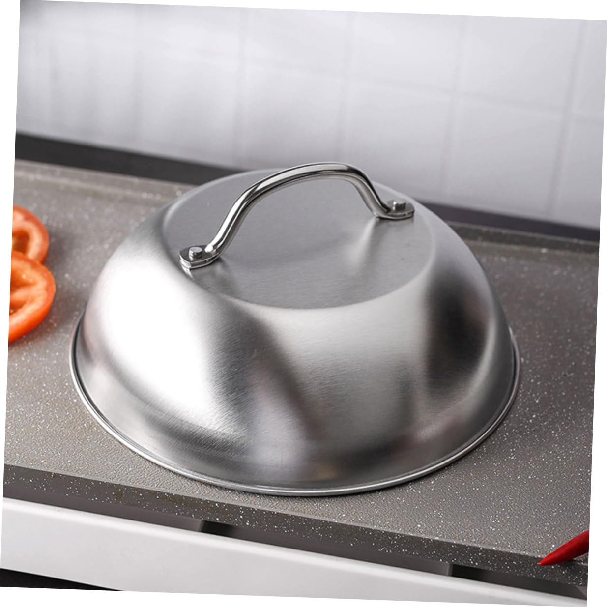 Set Presse Hamburger INOX avec Manche Ergonomique Outil Cuisine pour Burger Maison Moule à Steak Haché pour BBQ et DIY Facile à Nettoyer et Utiliser