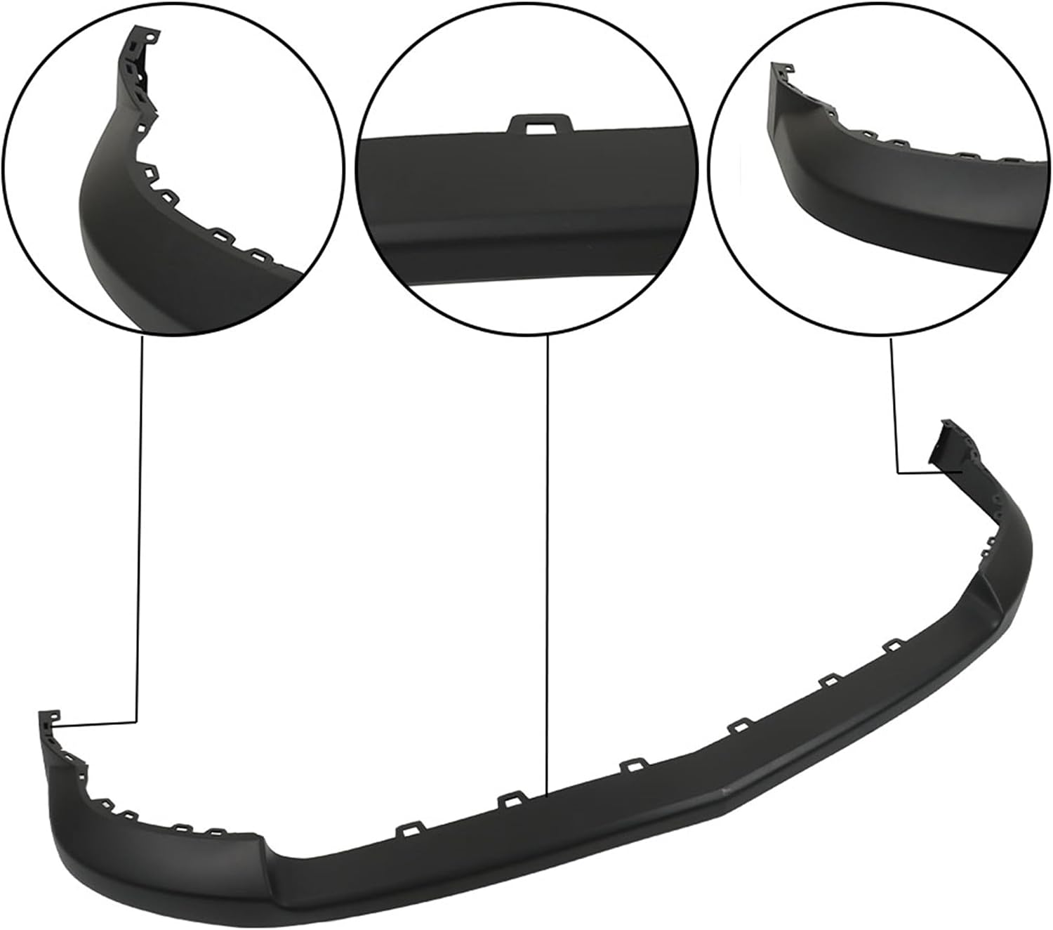 Plastic Front Upper Bumper Cover Replacement for Silverado 1500 2014-2015 23432482 GM1014112C