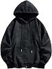 Sudadera con capucha de hombre Xiaojmake, forro polar, cierre completo, lavado ácido, estilo vintage, talla grande, casual, de gamuza, chaqueta de otoño, streetwear 1