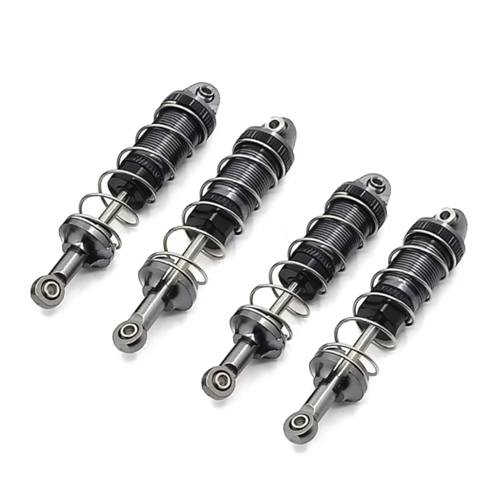 Amortiguadore Coche RC para SCY 16101 16102 16103 1/16 4 Piezas Amortiguador Metálico para Coche RC Piezas Y Accesorios para Vehículos De Orugas Actualización Reemplazo Y Uso