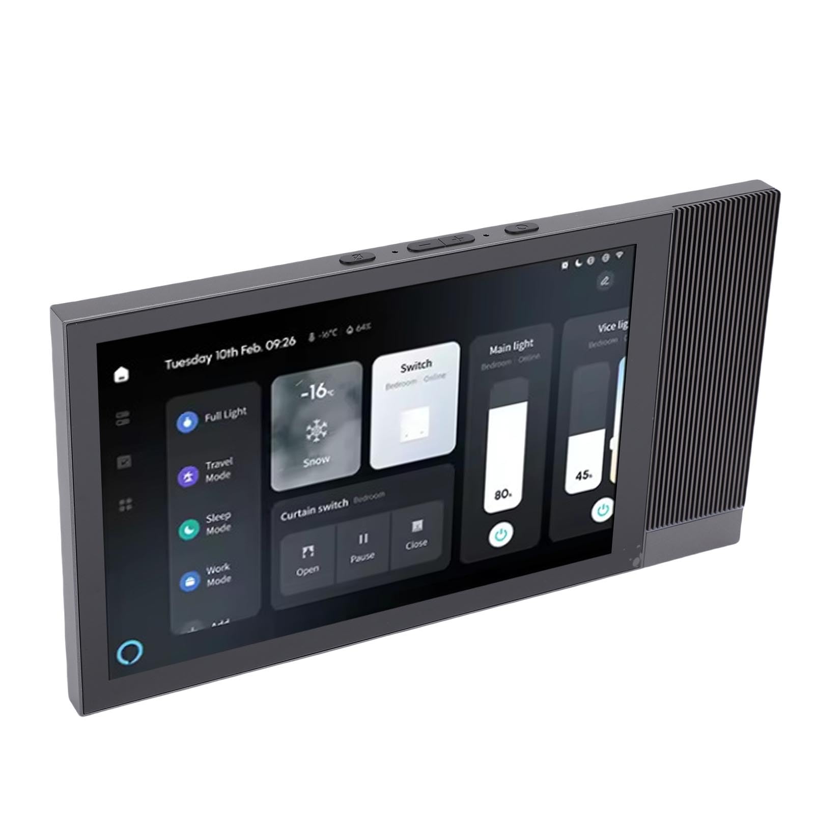 Generic Lettore di Controllo Vocale Touch Screen Smart Control Pannello Domotico Multifunzione da 8 Pollici per Case Intelligenti