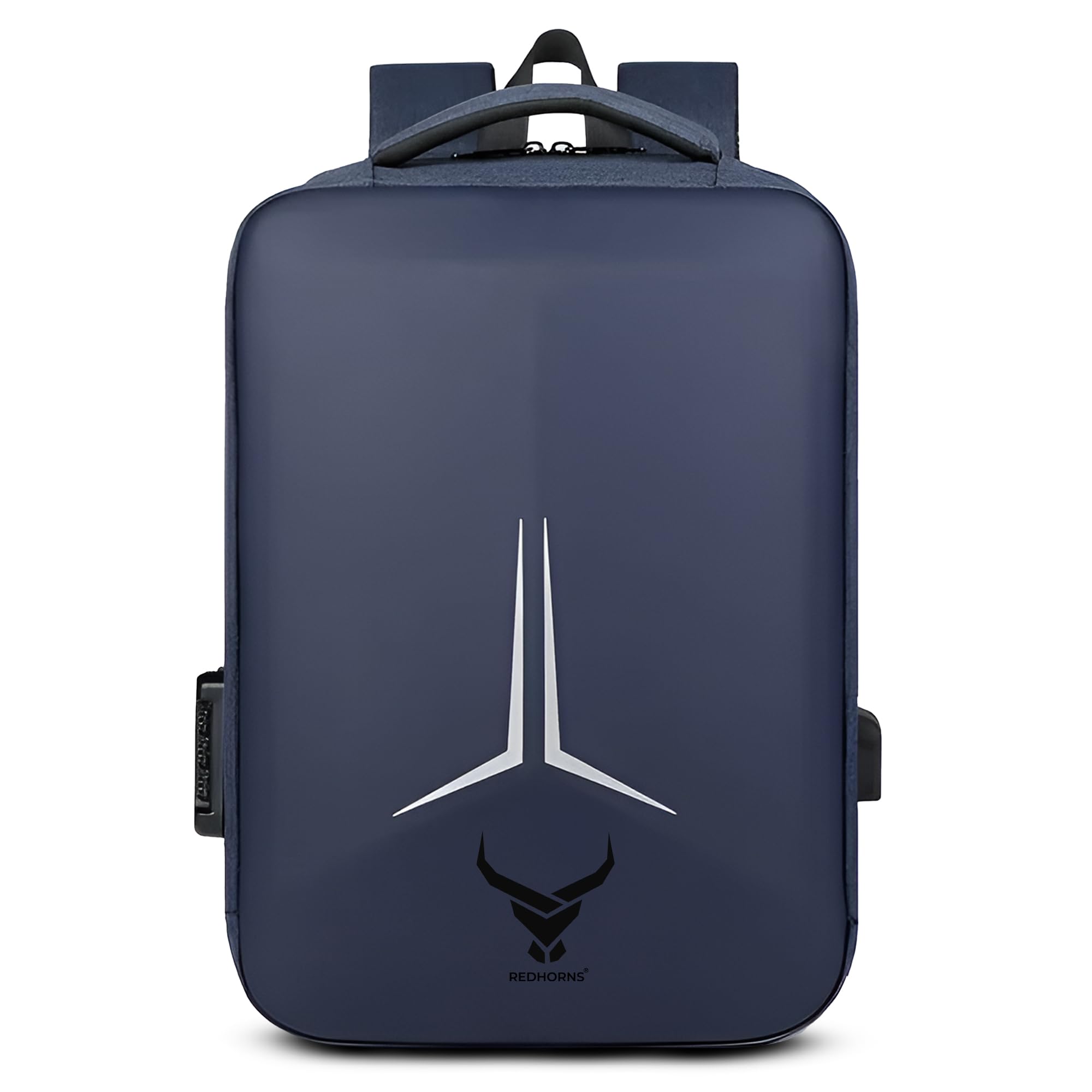 REDHORNS Waterproof 15.6-Inch 20L Laptop Backpack for Men and Women with USB Port, Unisex Anti-Theft TSA Lock Hard Shell Laptop Bag Office School College Business Unisex Travel Backpack (Blue) (B0CYM2JNX4) Amazon Price History, Amazon Price Tracker