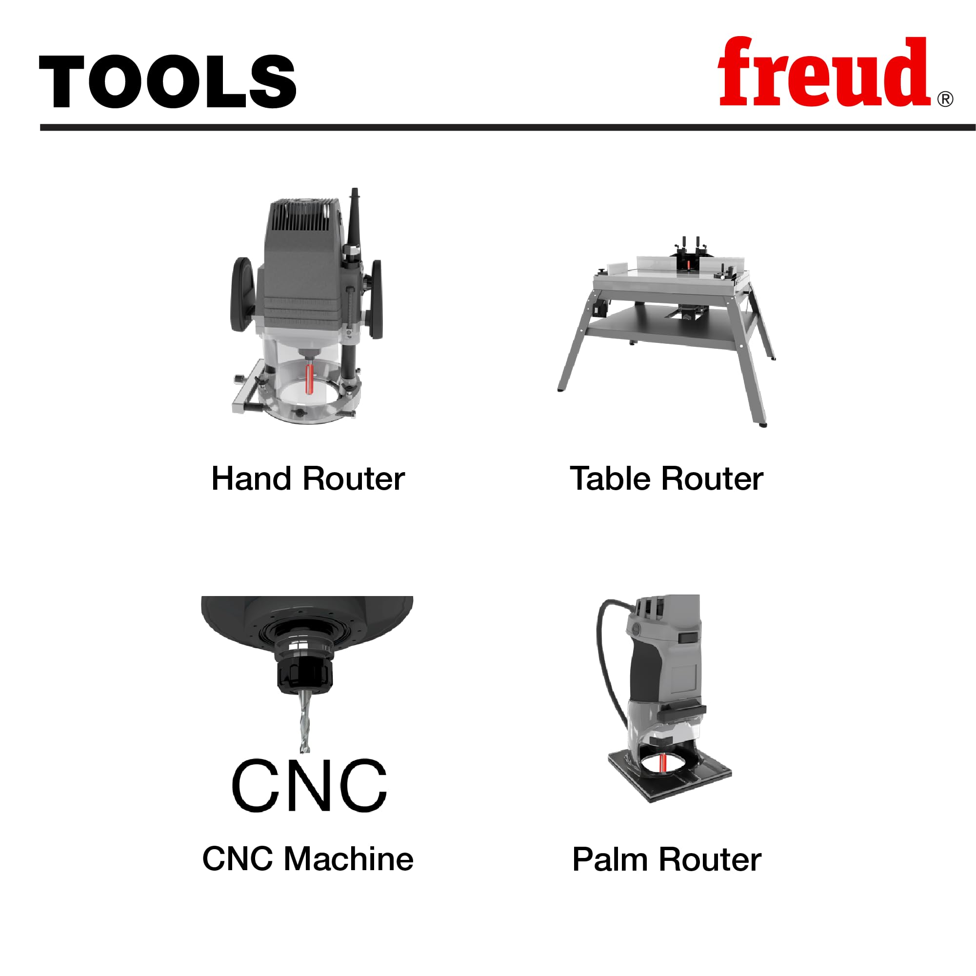 Freud 88-100: 9 Piece Basic Bit Set (1/4