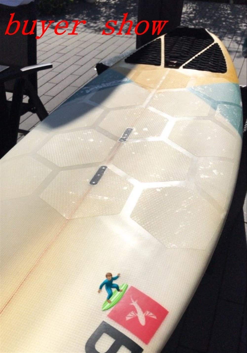 removedor de Cera para Tablas de Surf Waxless Hexágono Tabla de Surf cojín de Cubierta de Tracción Surfpad Cilicone Almohadilla de Goma del Grip Peine de Cera para Tabla de Surf