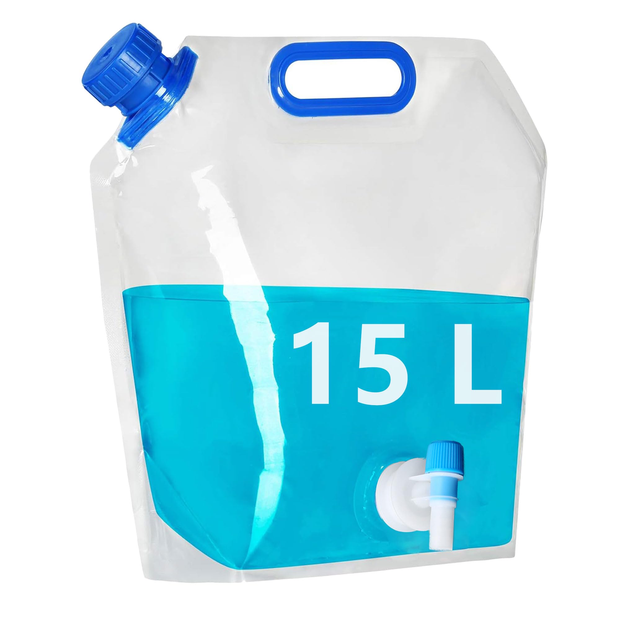 Sac D'eau Pliable Hayaww : 15L, Robinet, Sans BPA, Pour Camping, Rando Et Picnics !