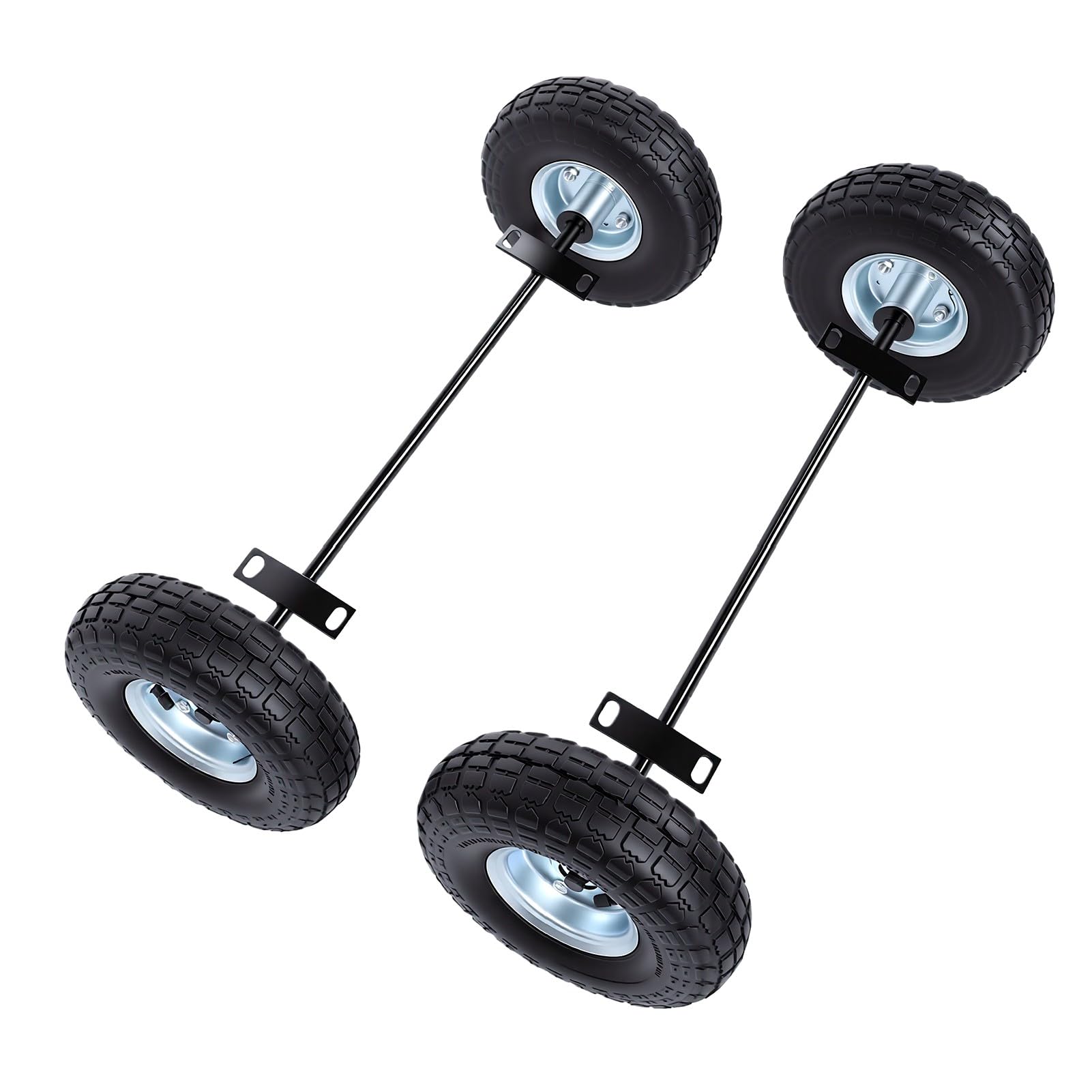Generic Kit de Ruedas Todo Terreno para Generadores 9000 8750 de 6500 Vatios con Neumáticos Duraderos para Caminos Embarrados y Senderos Accidentados, Tamaño de 10 Pulgadas