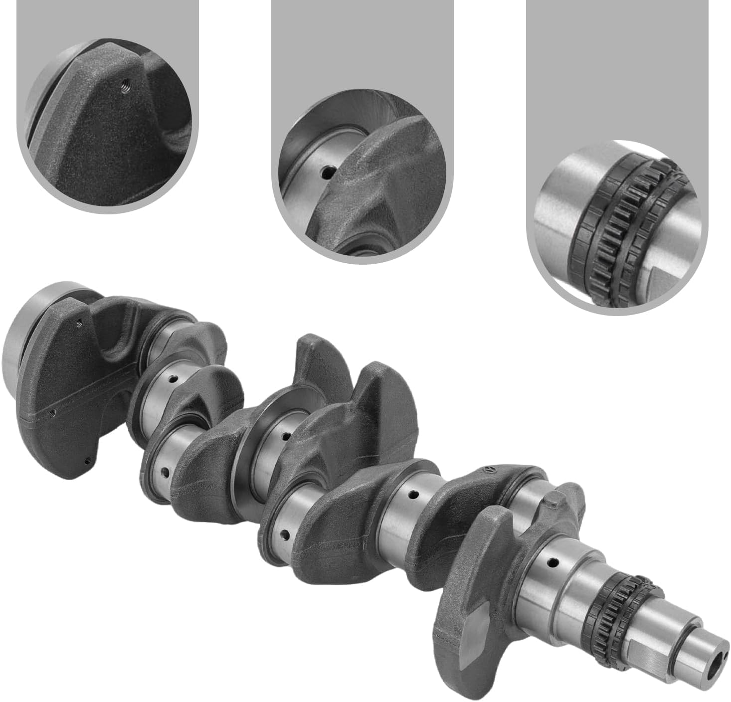 Crankshaft, 623V62EH00 Engine Crankshaft Assembly Replacement Kit for 2014-2016 Hyundai Elantra KIA Forte 1.8L