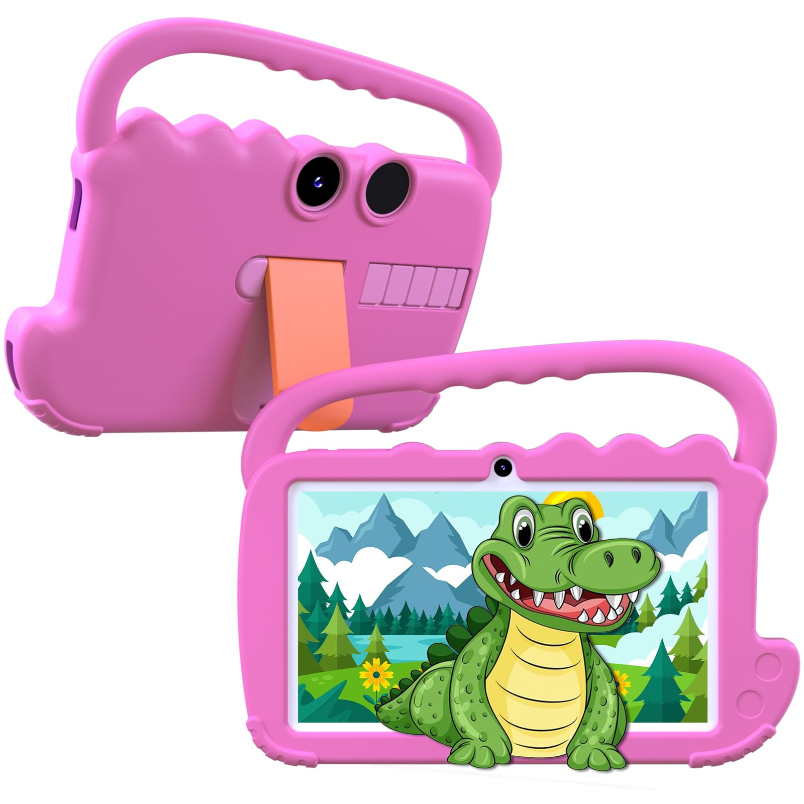 Kids Tablet 7 inch for Girls Boy, Android 12 Tablets for Kids 4GB RAM 32GB ROM Toddler Tablet WIFI Bluetooth Safety Eye IPS Screen, Parental Control,