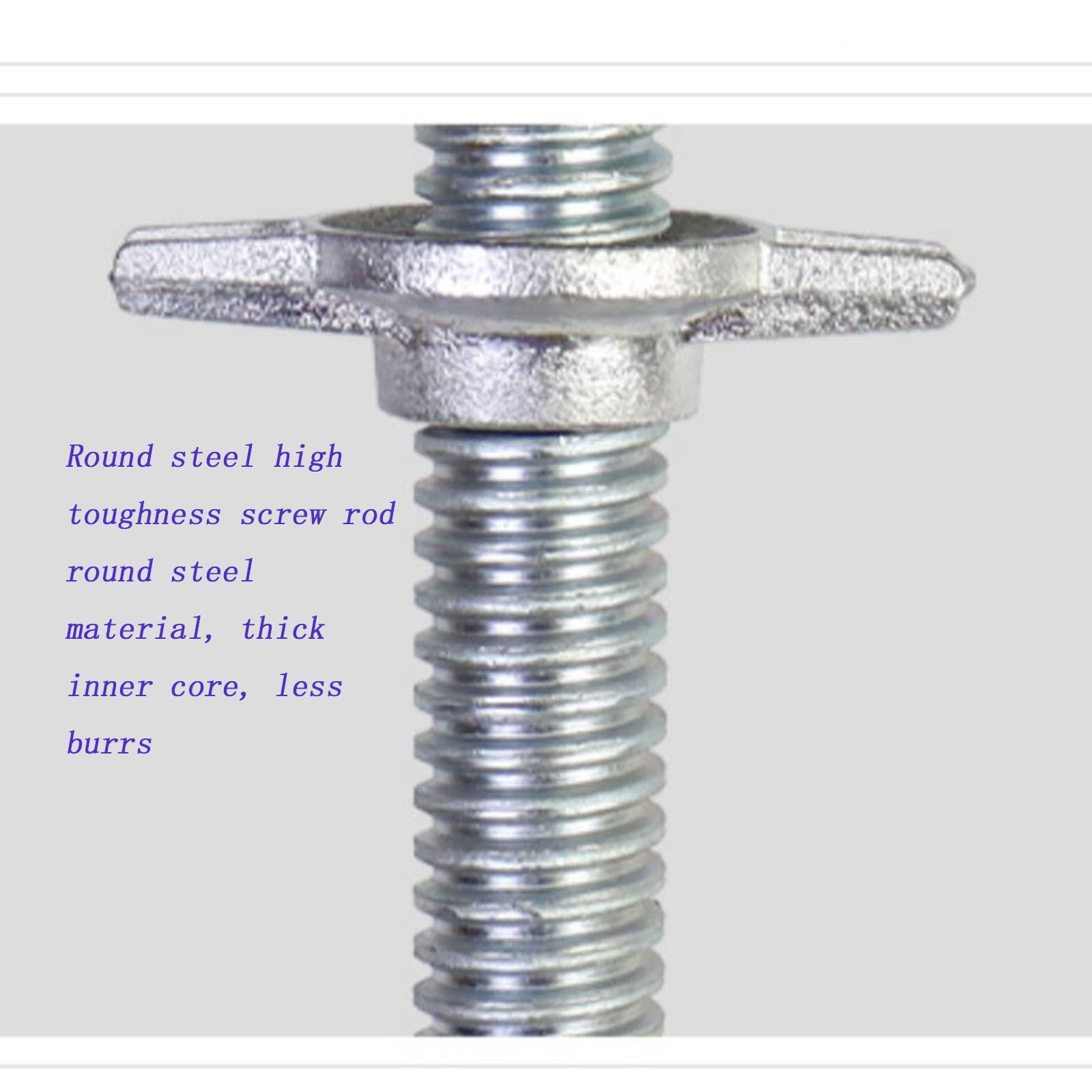Ruedas de andamio de 6 Pulgadas con Frenos, Ruedas giratorias Resistentes for Andamios móviles, Espiral Ajustable, rotación de 360°
