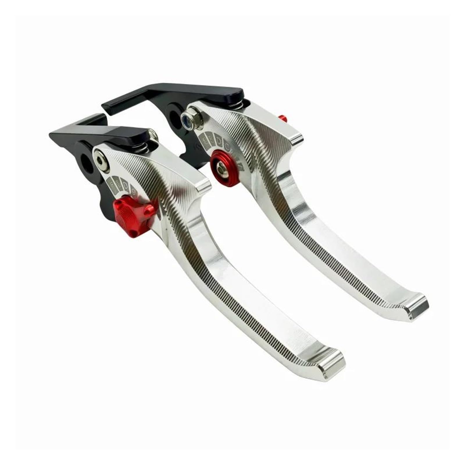 Mamxvkvzeu Silver Red Motorbike Brake Clutch Handle Levers Motorcycle Handle Clutch Brake Lever For Grom Msx125 2014-2022 For Monkey Z125 2019-2022(Silver Red)