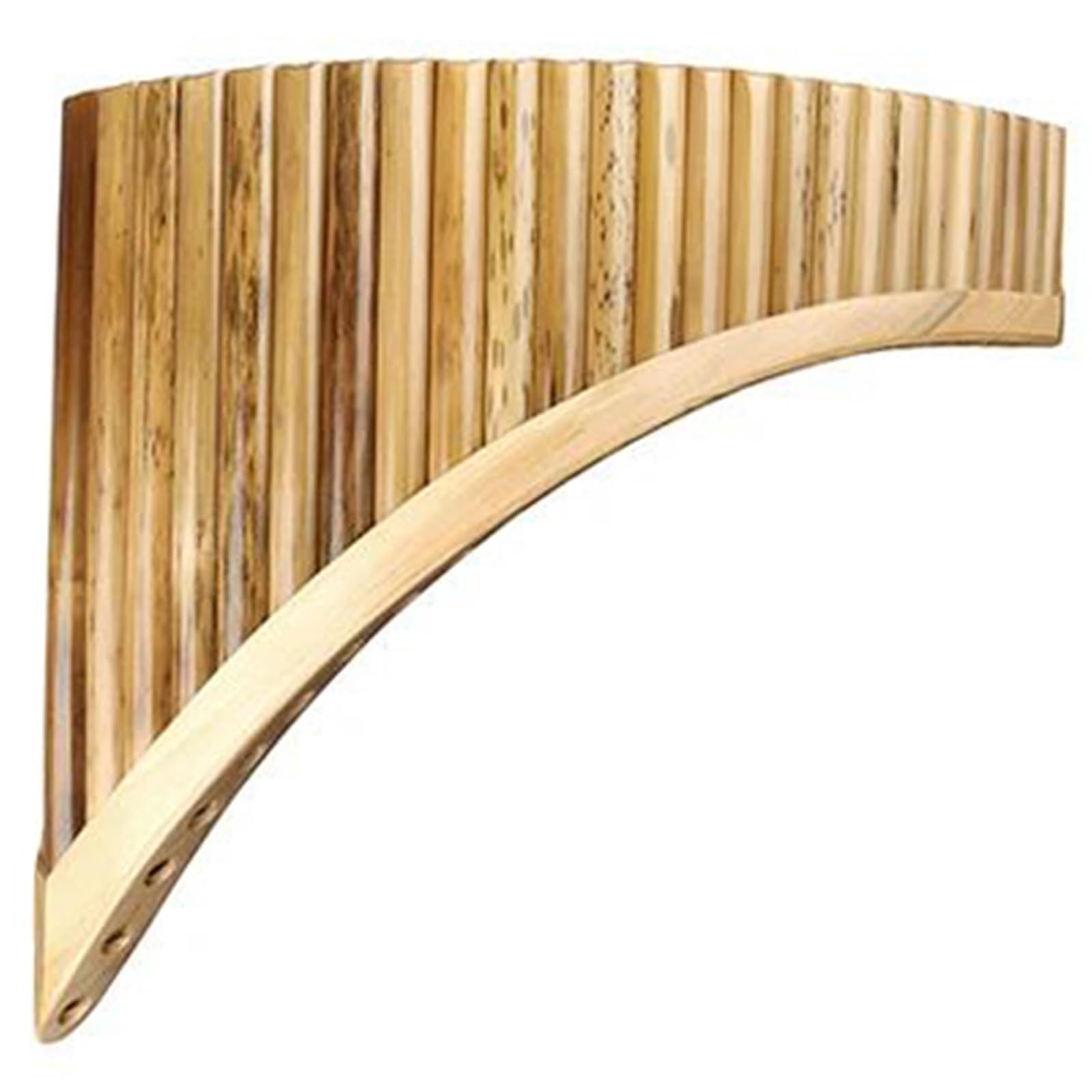 Pan Flute Instrument C Key Panpipe Folk Bamboo Made 25 Tubes Pan Flute Handmade Woodwind Instrument(Right)