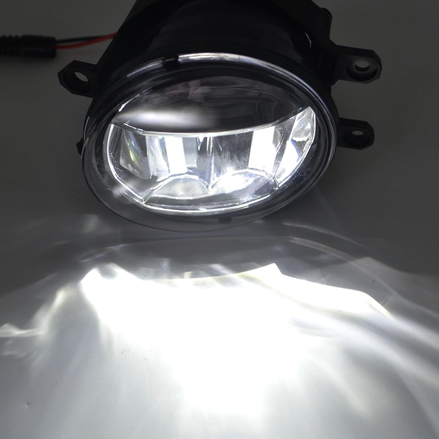 Shocklight LED Fog Lights Compatible with 2007 2008 2009 Camry 07 08 09, 1 Pair of Front Bumper Driving Fog Lamps with Switch and Wiring Kit- Clear Lens