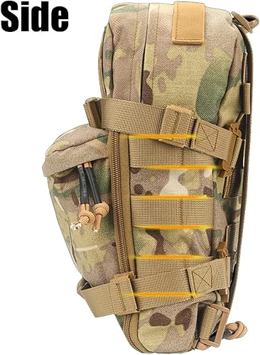 Miniatura 4 de AZB Tactical MOLLE - Mochila de hidratación ligera 1000D portador de agua para hidratación de 3 litros, accesorio de chaleco Molle