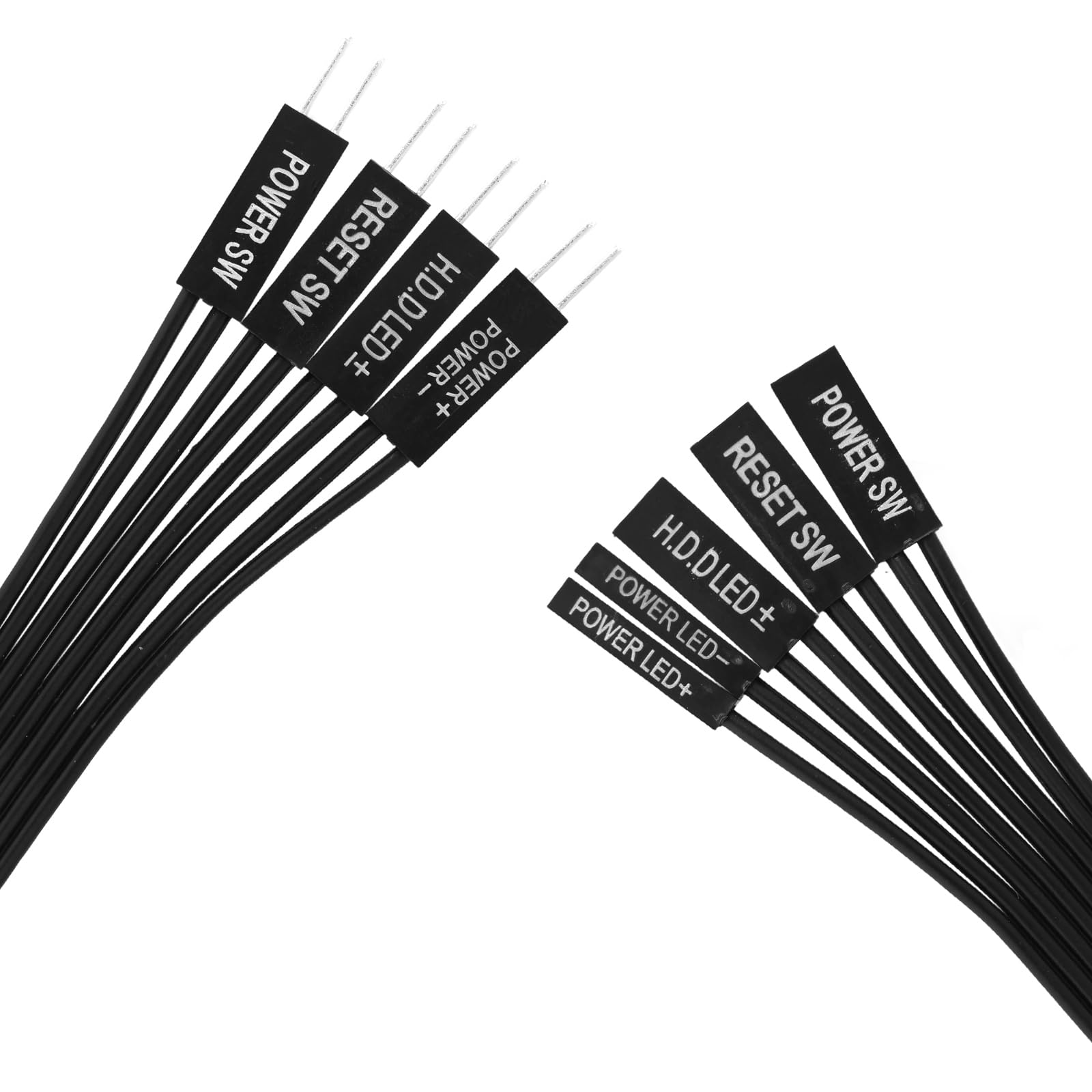 3pz Cavo Prolunga Pannello Frontale Della Scheda Madre, Nastro Piatto 24AWG Adatto per Indicatore LED del Disco Rigido Indicatore LED di Alimentazione e Interruttore Alimentazione del Computer