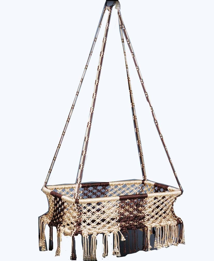 ARYAN JHULA Baby Swing Chair|Hanging Home Swing/Baby Jhula/Swing for Kids Baby's Children Folding and Washable Multicolour (D1)