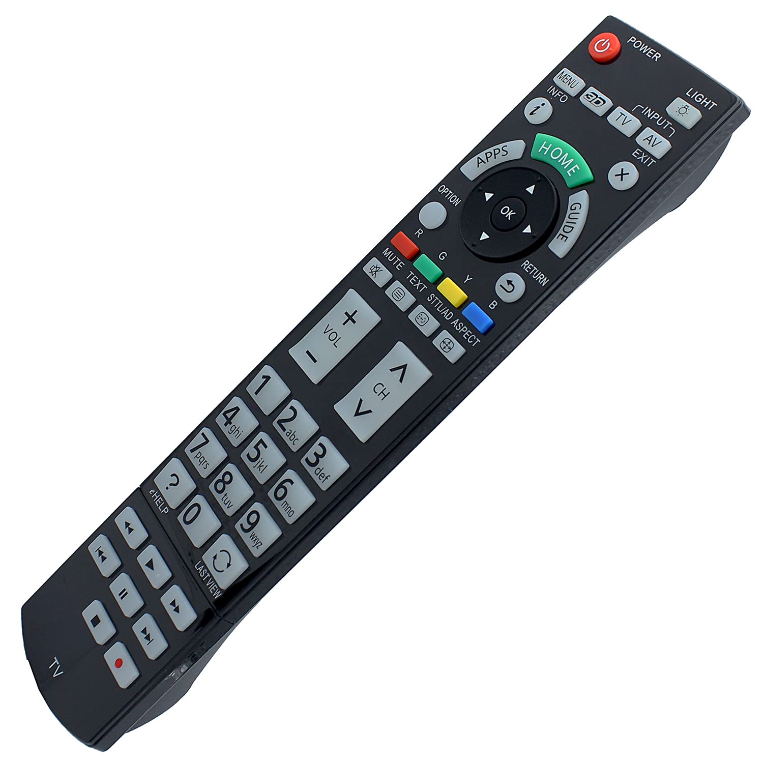 VINABTY Telecomando Sostitutivo N2QAYB000239 Per TV Panasonic – Modelli Plasma E LCD (TX, TH) – Nessuna Programmazione - 2