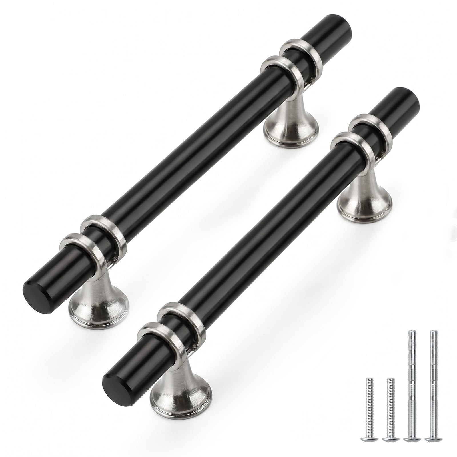 Rergy 10 Pack 3 Inch Hole Center Brushed Nickel and Gold Cabinet Pulls — Amazon image 29
