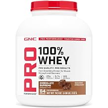 GNC Pro Performance 100% Whey 2.0, Chocolate Supreme, 74.5 Oz, 64 Servings