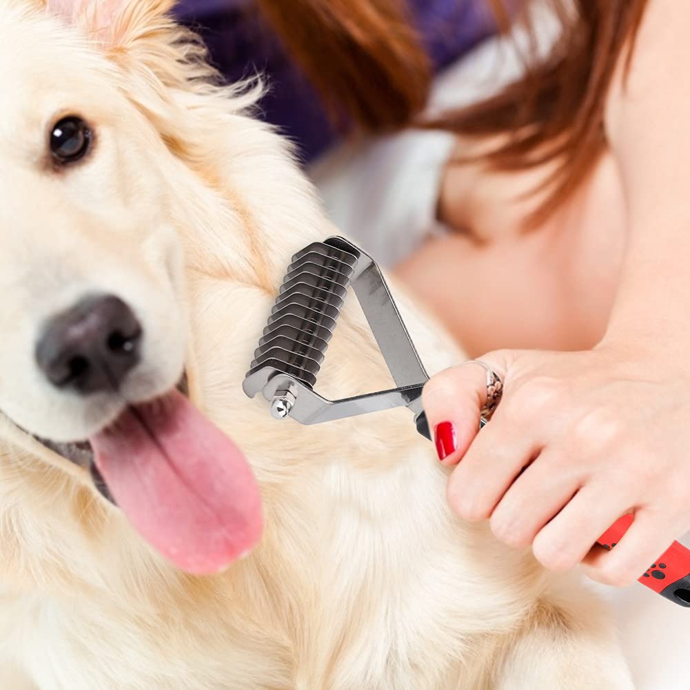 Vitdipy Pet Open Knot Comb, Portable Cute Stainless Steel Blade Pet Open Knot Grooming Hair Comb Brush for Dogs Cats - Image 2