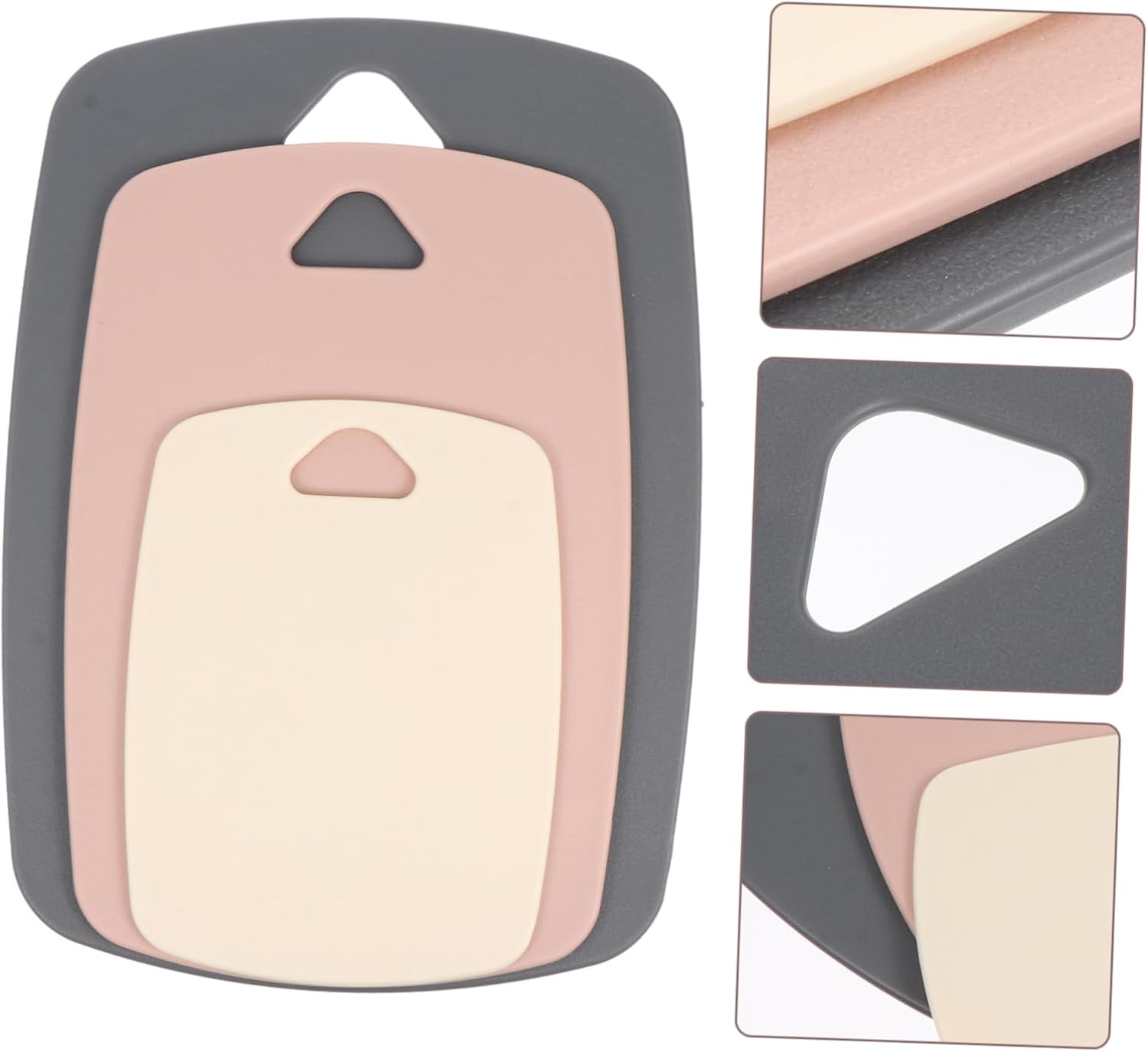 PRETYZOOM 3-Piece Baby Food Fruit Cutting Boards Set Non-Slip Easy to Clean Chopping Mats for Boys and Girls Meals and Fruit Preparation