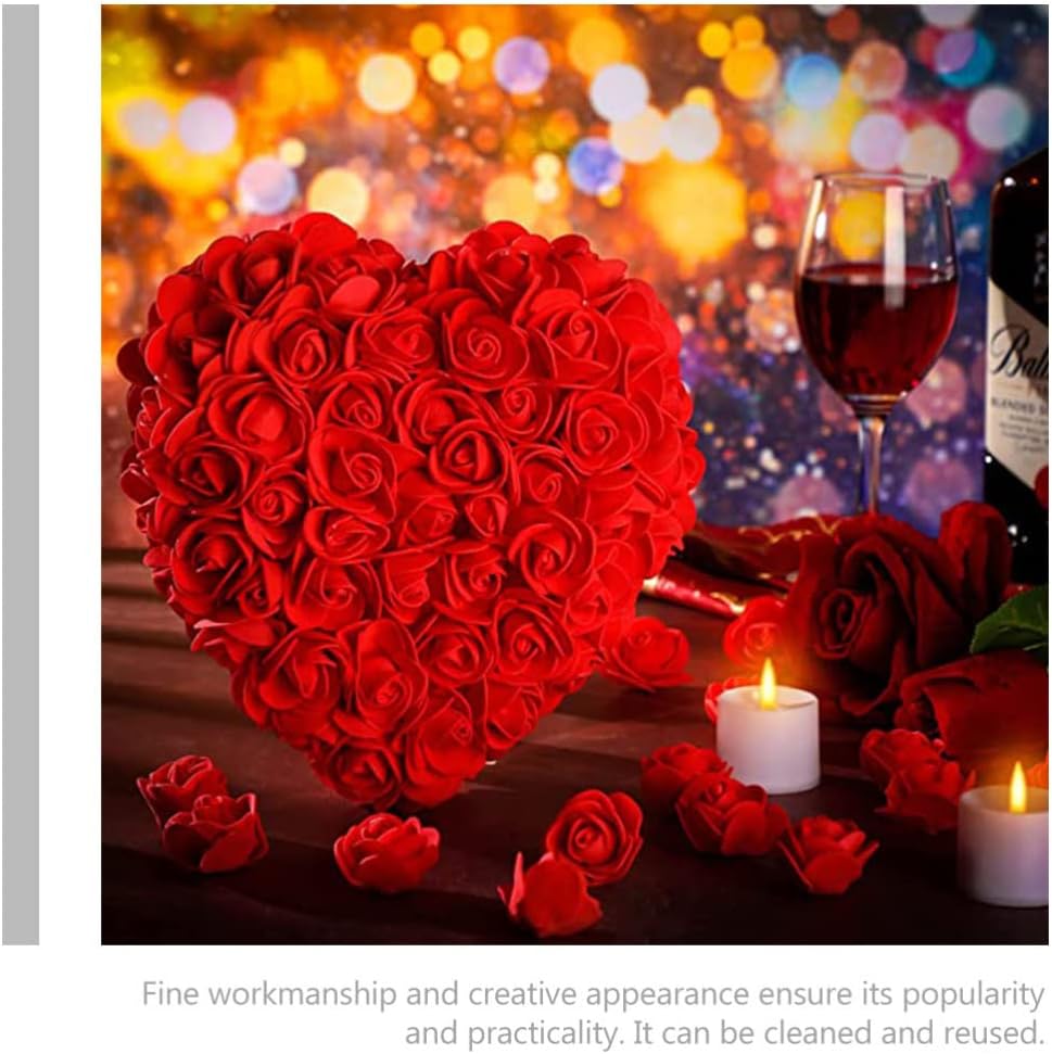HEALLILY 1Pcs Heart Shaped Polystyrene Foam Heart for Flower Arranging Wedding Decorations (28CM) 1