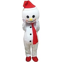 Deluxe Snowman Mascot Costume Snowman Costume Adult Suit Christmas Costume