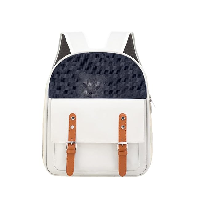 PETCUTE Mochila para Mascotas,Mochila para Perros con Diseño Ventilado,Almohadilla Desmontable,Transpirable…