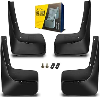 QUYDDC Mud Flaps Fit for 2011-2017 Chry-sler Town & Country, 11-19 Do-dge Grand Caravan [w/V6 3.6L Mini Passenger Van (W/o Pedal)], Dedicated Mudguard for Four Seasons Universal Protection, Front/Rear
