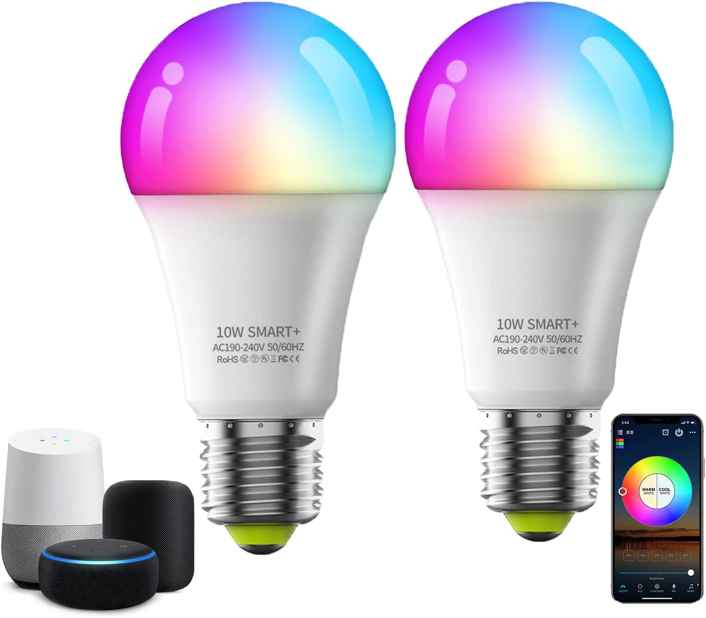 CTDZLED Smart Light Bulbs, Alexa Light Bulb, WiFi Bulbs, Smart Bulbs