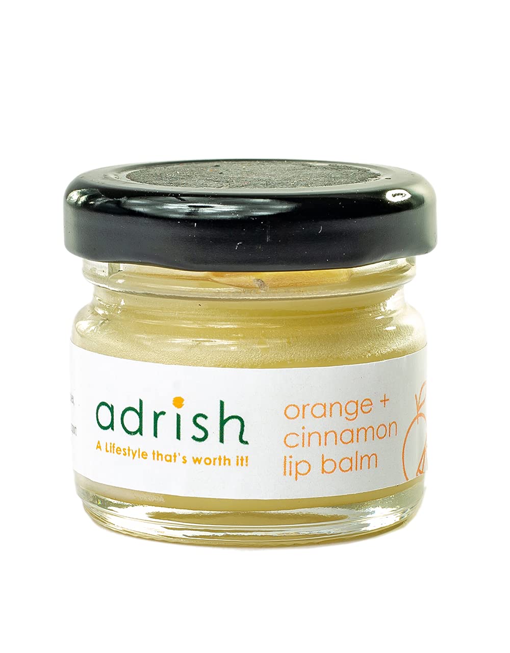 Adrish ZeroWaste Natural Lip Balm( Orange + Cinnamon)